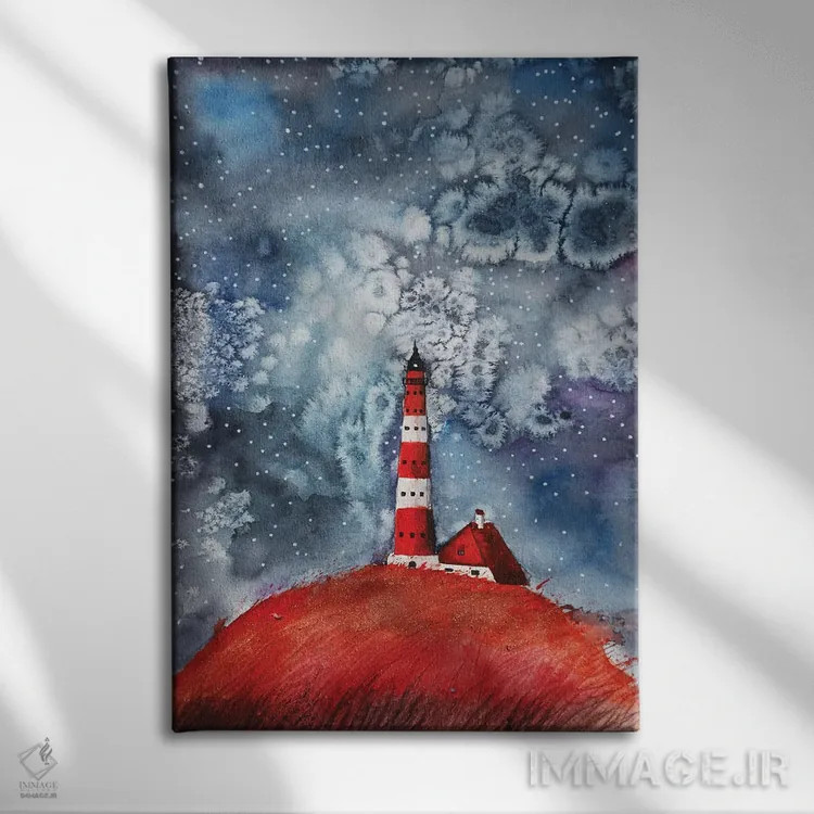 تابلو دکوراتیو شب اثر اوگنیا اسمیرنوا - نمای روبهرو روی دیوار