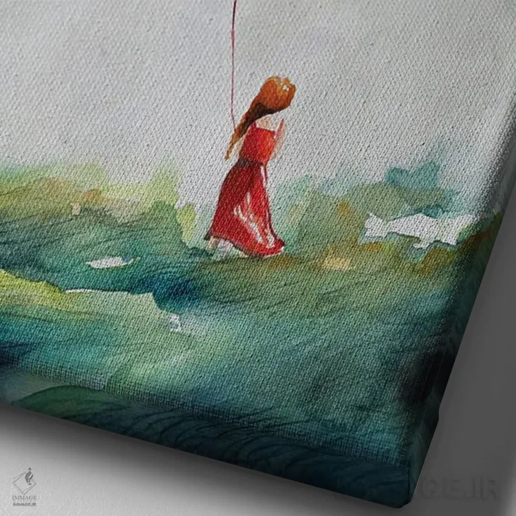 تابلو دکوراتیو روح اثر اوگنیا اسمیرنوا - نمای نزدیک بافت بوم