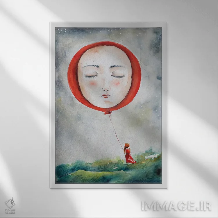 تابلو دکوراتیو روح اثر اوگنیا اسمیرنوا - نمای قابدار سفید