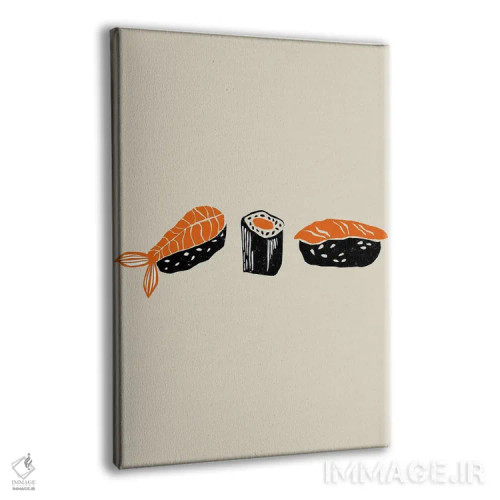 تابلو مینیمال هنر سوشی اثر اوگنیا اسمیرنوا - نمای پرسپکتیو محصول