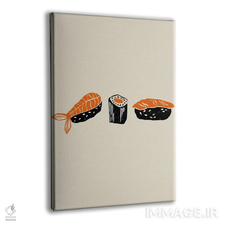 تابلو مینیمال هنر سوشی اثر اوگنیا اسمیرنوا - نمای پرسپکتیو محصول