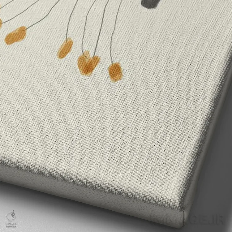 تابلو دکوراتیو تازه ازدواج کرده اند اثر اوگنیا اسمیرنوا - نمای نزدیک بافت بوم