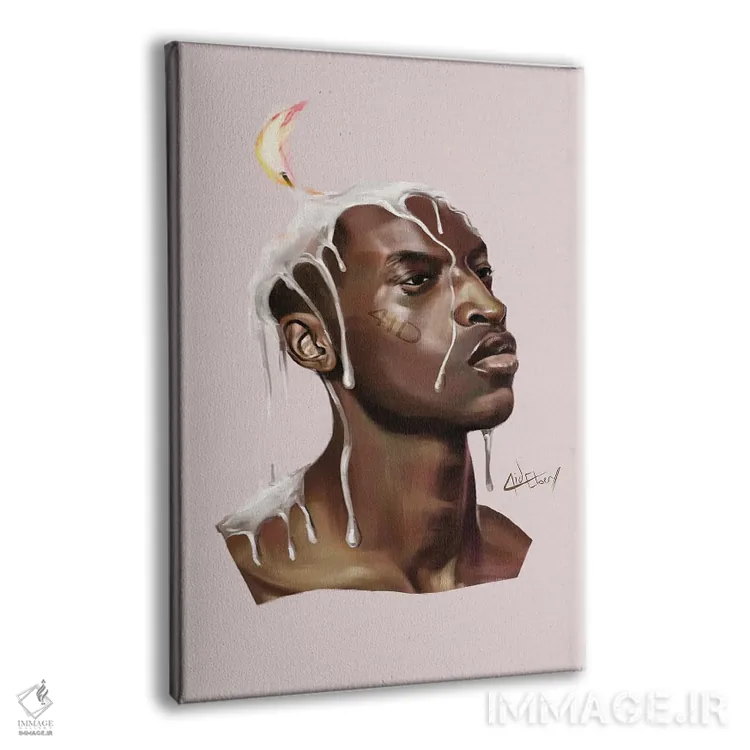 تابلو دکوراتیو سوختن تدریجی اثر ابن نواکپانی - نمای پرسپکتیو محصول