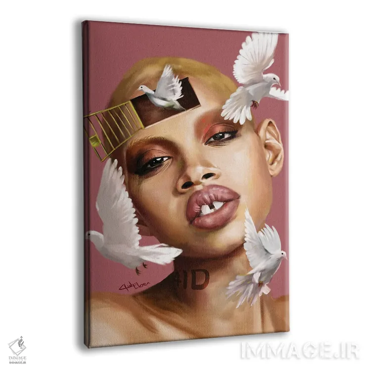 تابلو دکوراتیو آزاداندیش اثر ابن نواکپانی - نمای پرسپکتیو محصول