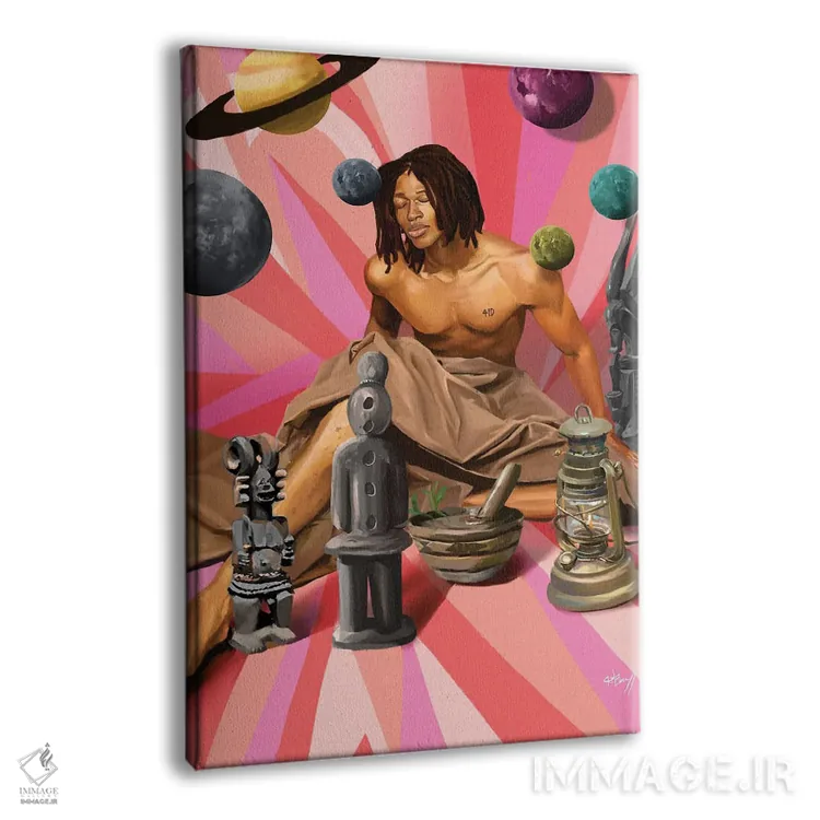 تابلو دکوراتیو پرستش صبحگاهی اثر ابن نواکپانی - نمای پرسپکتیو محصول