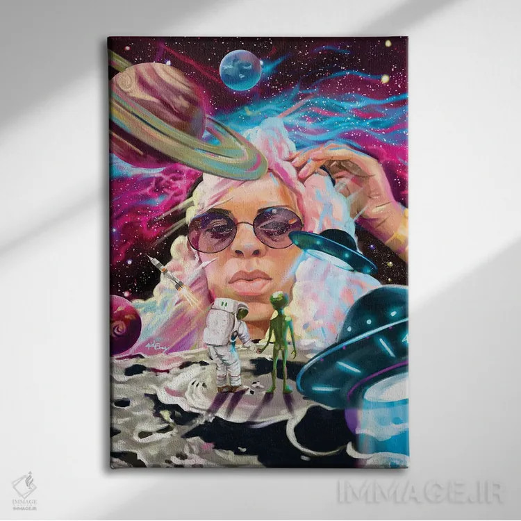 تابلو دکوراتیو برتری اثر ابن نواکپانی - نمای روبهرو روی دیوار