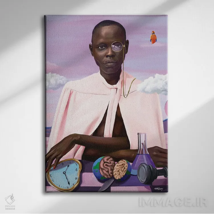 تابلو دکوراتیو کالبدشکافی واقعیت اثر ابن نواکپانی - نمای روبهرو روی دیوار