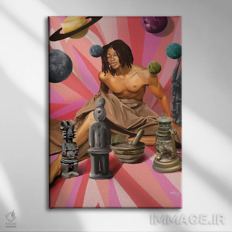 تابلو دکوراتیو پرستش صبحگاهی اثر ابن نواکپانی - نمای روبهرو روی دیوار