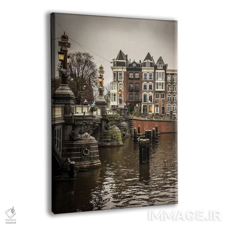 تابلو دکوراتیو آمستردام ۱ اثر انزو رومانو - نمای پرسپکتیو محصول
