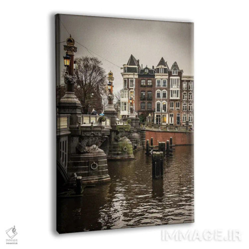 تابلو دکوراتیو آمستردام ۱ اثر انزو رومانو - نمای پرسپکتیو محصول