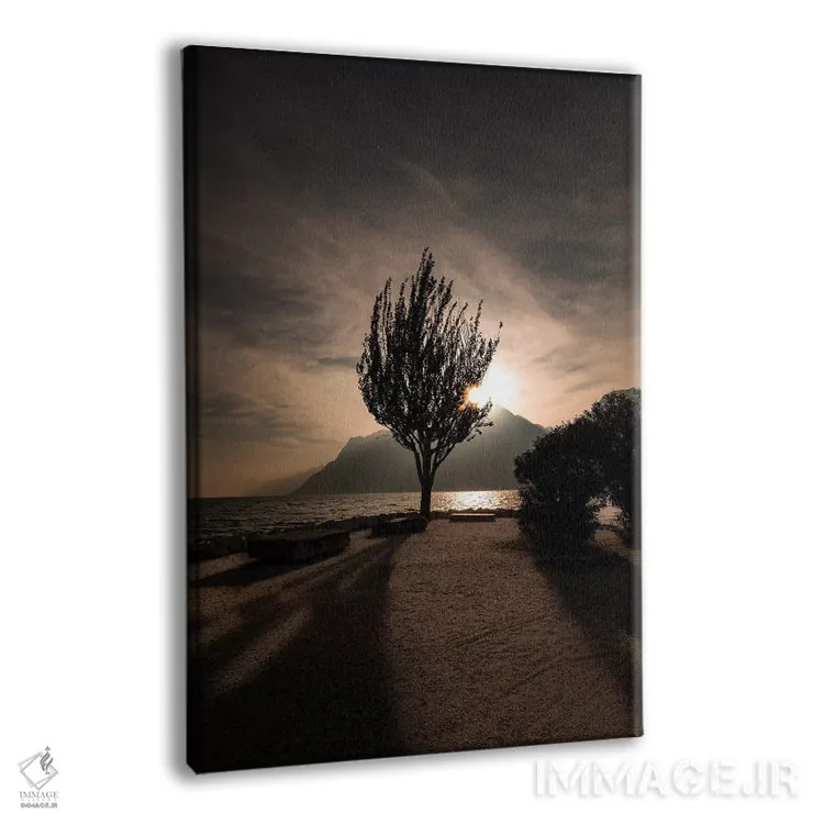 تابلو دکوراتیو دریاچه گاردا ۳ اثر انزو رومانو - نمای پرسپکتیو محصول