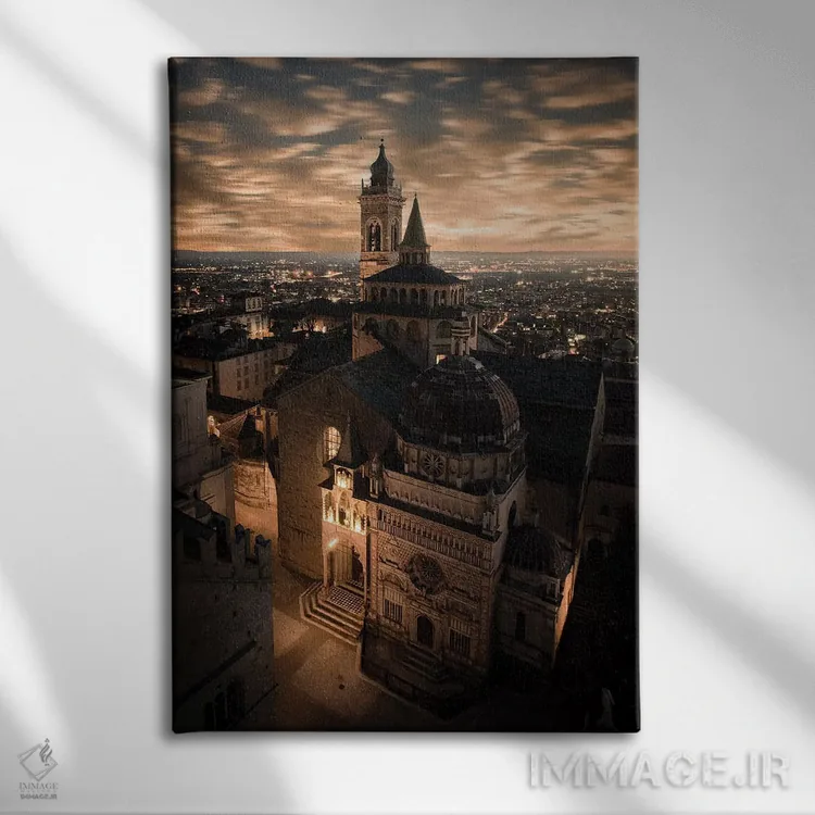 تابلو دکوراتیو برگامو آلتای ششم اثر انزو رومانو - نمای روبهرو روی دیوار