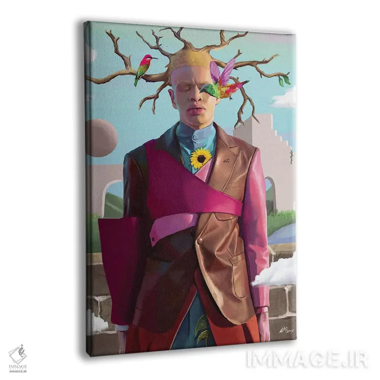 تابلو دکوراتیو شور و سرخوشی اثر ابن نواکپانی - نمای پرسپکتیو محصول