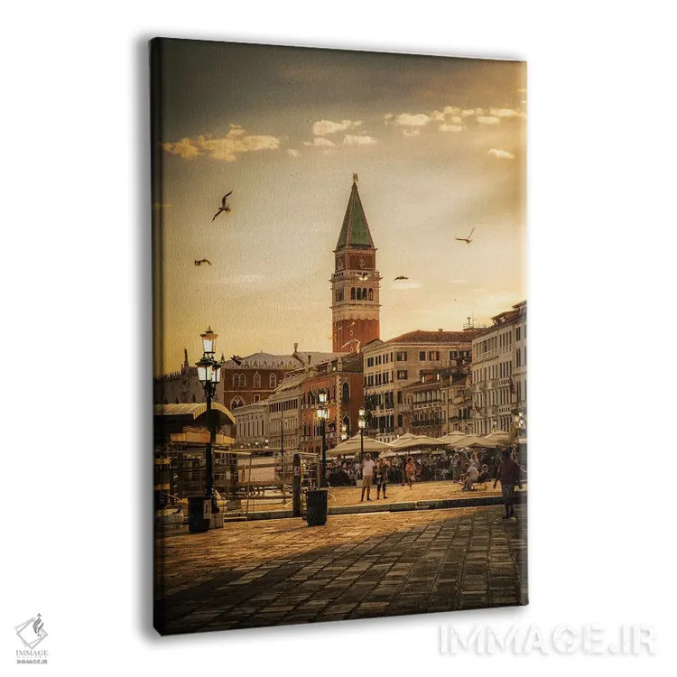 تابلو دکوراتیو ونیز اثر انزو رومانو - نمای پرسپکتیو محصول