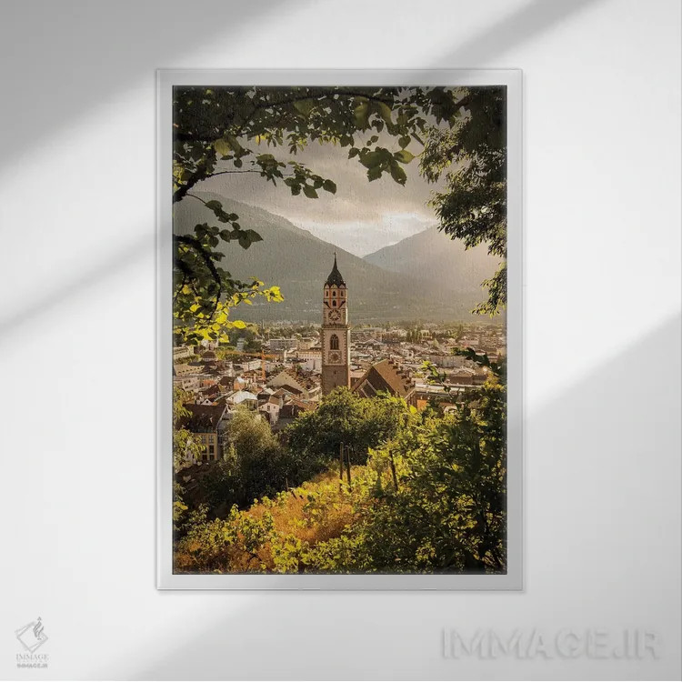 تابلو دکوراتیو مرانو اثر انزو رومانو - نمای قابدار سفید