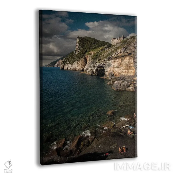تابلو دکوراتیو صخره های پورتو ونره اثر انزو رومانو - نمای پرسپکتیو محصول