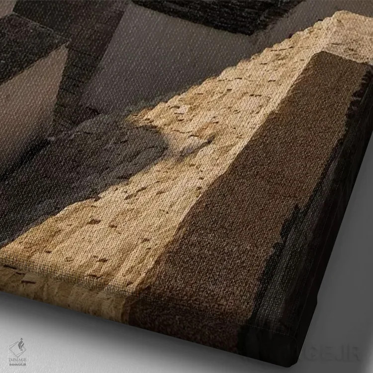 تابلو دکوراتیو آلبروبلو، آپولیا ۲ اثر انزو رومانو - نمای نزدیک بافت بوم