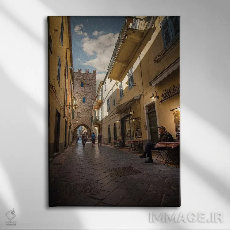 تابلو دکوراتیو نولی، لیگوریا، ایتالیا اثر انزو رومانو - نمای روبهرو روی دیوار