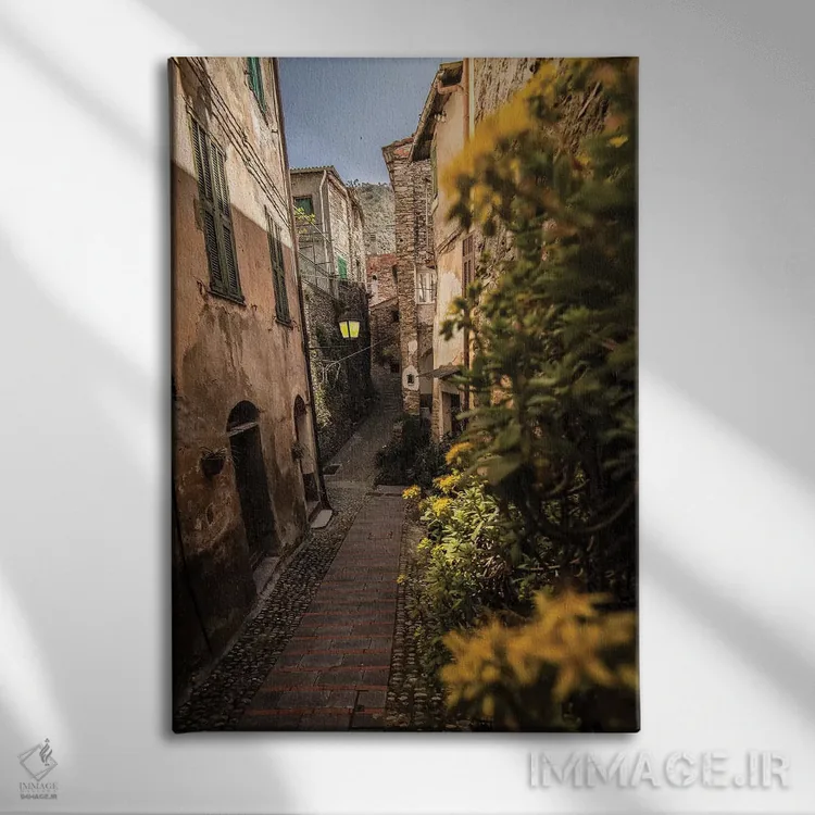 تابلو دکوراتیو بادالوکو، لیگوریا، ایتالیا اثر انزو رومانو - نمای روبهرو روی دیوار