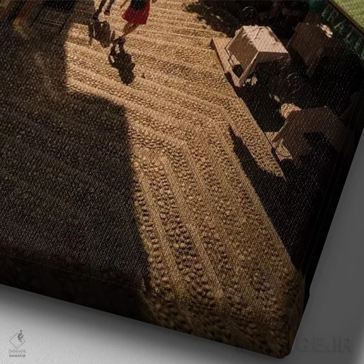 تابلو دکوراتیو بلاژیو، دریاچه کومو، ایتالیا اثر انزو رومانو - نمای نزدیک بافت بوم