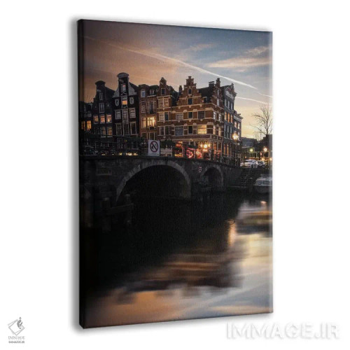 تابلو دکوراتیو آمستردام ۹ اثر انزو رومانو - نمای پرسپکتیو محصول