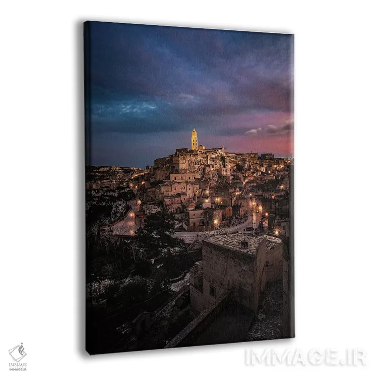 تابلو دکوراتیو غروب در ماترا اثر انزو رومانو - نمای پرسپکتیو محصول