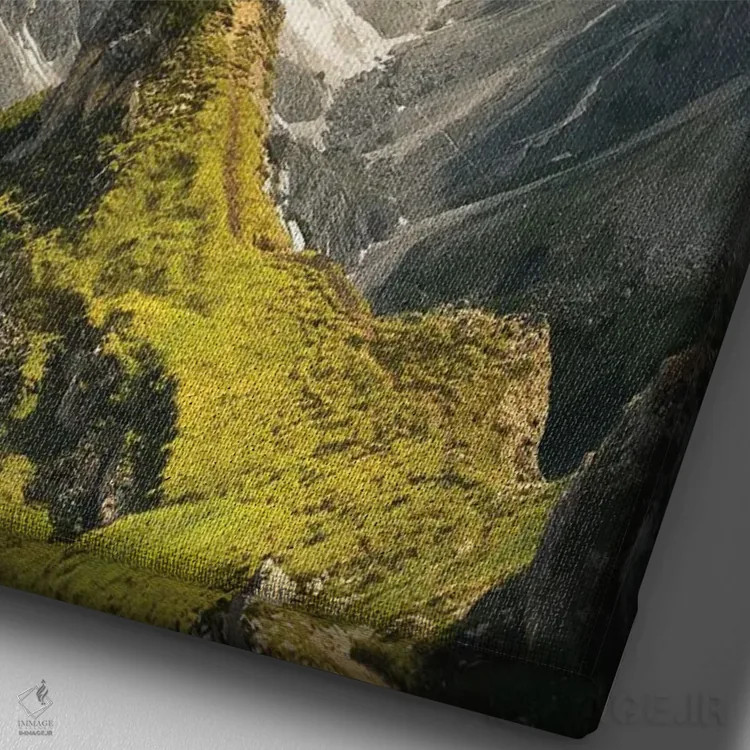 تابلو دکوراتیو کاباوری دی میزورین اثر انزو رومانو - نمای نزدیک بافت بوم