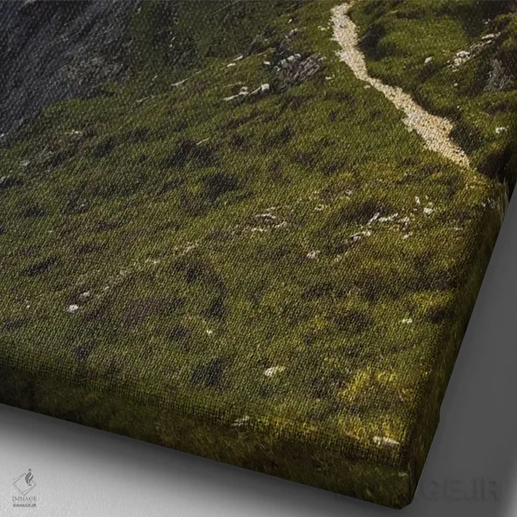 تابلو دکوراتیو کاباوری دی میزورینا ۳ اثر انزو رومانو - نمای نزدیک بافت بوم