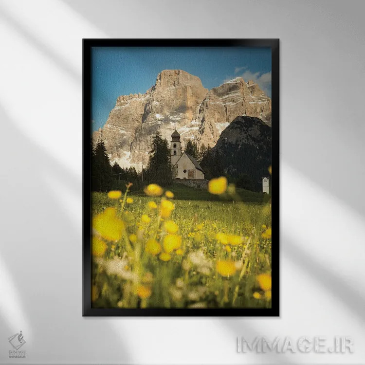 تابلو دکوراتیو کلیسای سانتا فوسکا اثر انزو رومانو - نمای قابدار مشکی