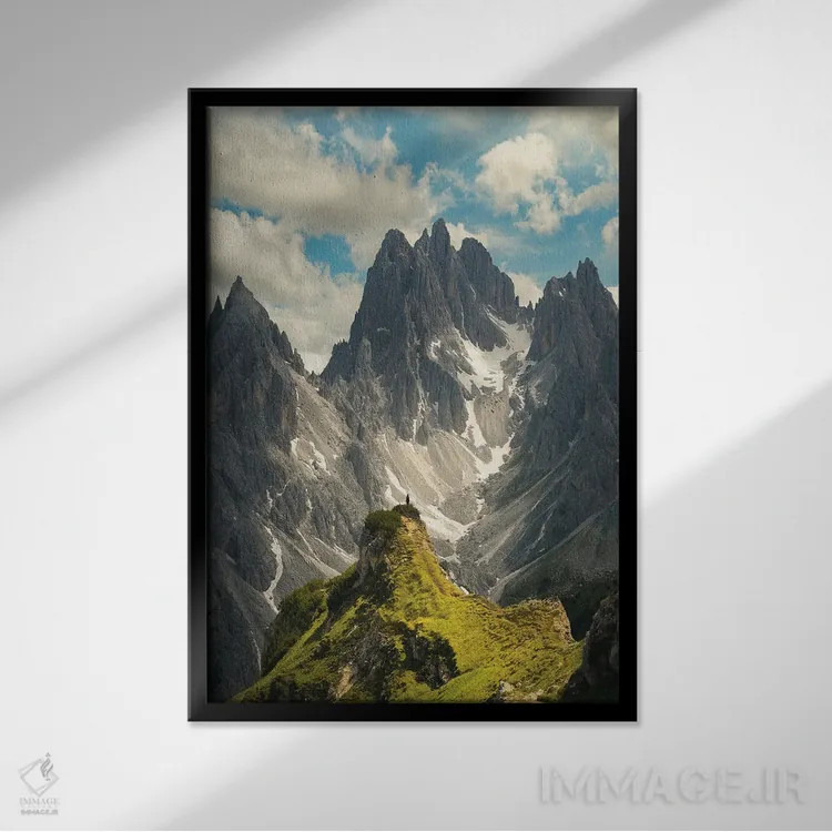 تابلو دکوراتیو کاباوری دی میزورین اثر انزو رومانو - نمای قابدار مشکی