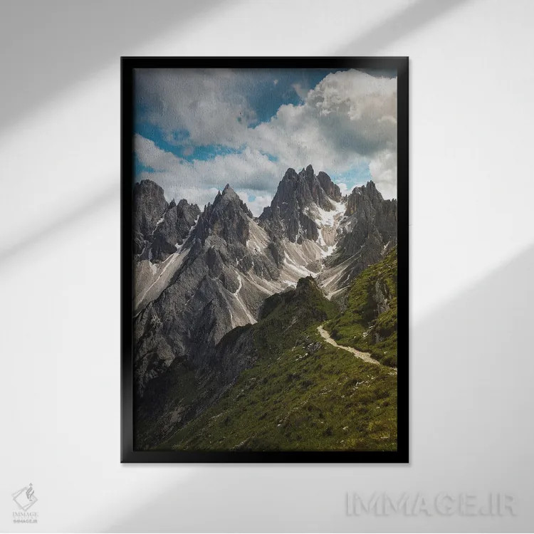 تابلو دکوراتیو کاباوری دی میزورینا ۳ اثر انزو رومانو - نمای قابدار مشکی