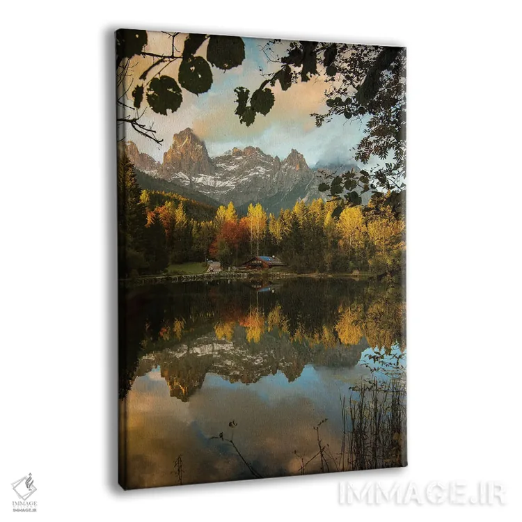 تابلو دکوراتیو دریاچه ولسپرگ اثر انزو رومانو - نمای پرسپکتیو محصول