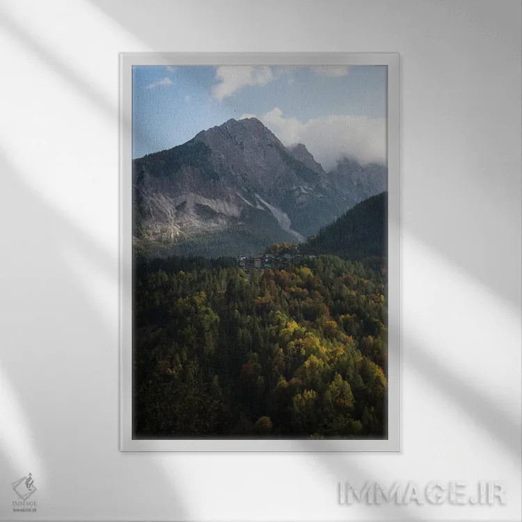 تابلو دکوراتیو چیبیانا اثر انزو رومانو - نمای قابدار سفید