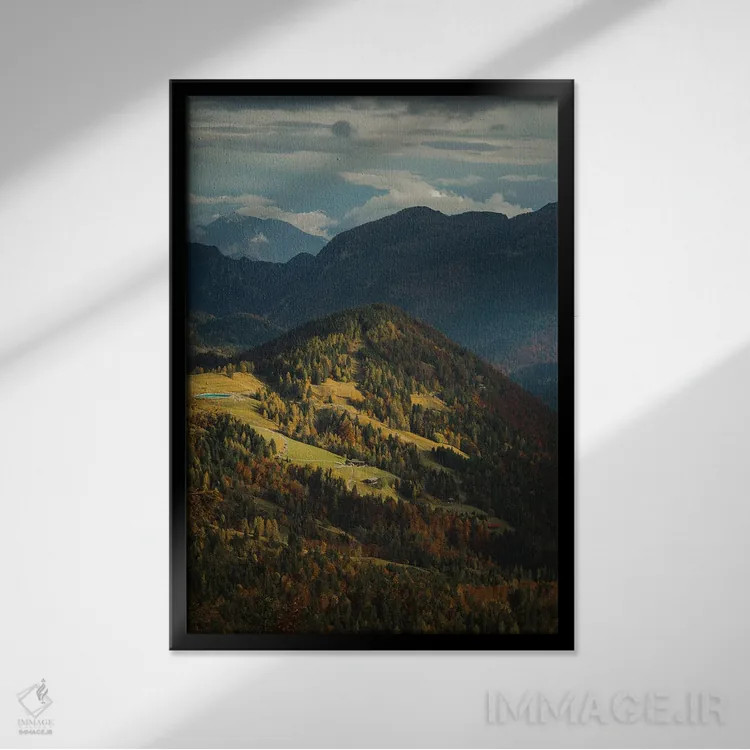 تابلو دکوراتیو سائوریس دی سوپرا اثر انزو رومانو - نمای قابدار مشکی