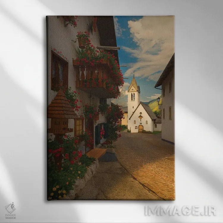 تابلو دکوراتیو سوتوگودا اثر انزو رومانو - نمای روبهرو روی دیوار