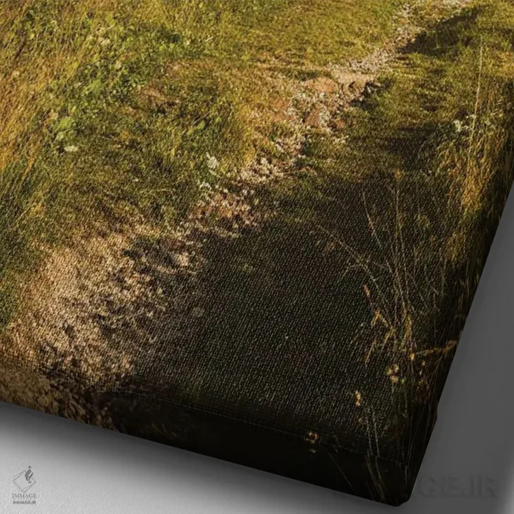 تابلو دکوراتیو گردنه رولله اثر انزو رومانو - نمای نزدیک بافت بوم