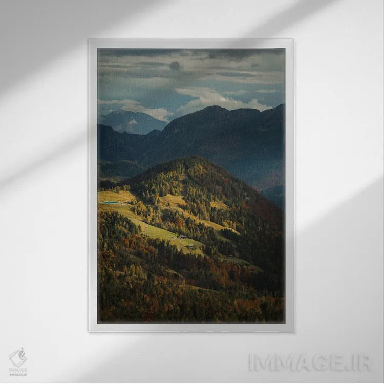 تابلو دکوراتیو سائوریس دی سوپرا اثر انزو رومانو - نمای قابدار سفید