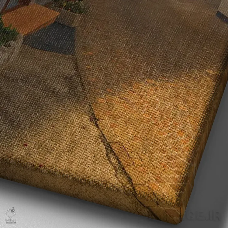 تابلو دکوراتیو سوتوگودا اثر انزو رومانو - نمای نزدیک بافت بوم