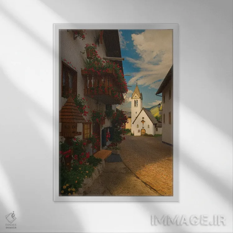 تابلو دکوراتیو سوتوگودا اثر انزو رومانو - نمای قابدار سفید