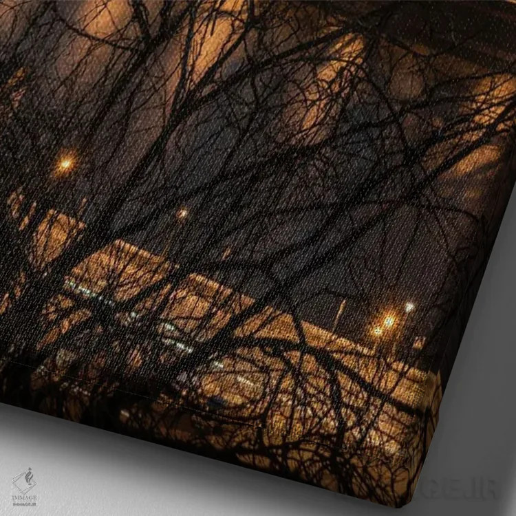 تابلو دکوراتیو ورونا II اثر انزو رومانو - نمای نزدیک بافت بوم