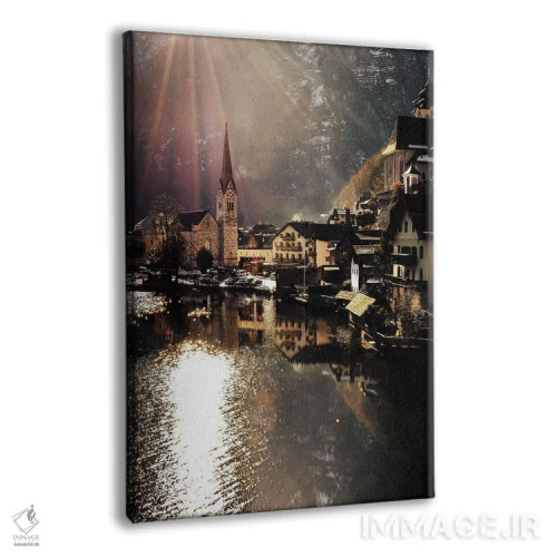 تابلو دکوراتیو نور خورشید در هالشتات اثر انزو رومانو - نمای پرسپکتیو محصول