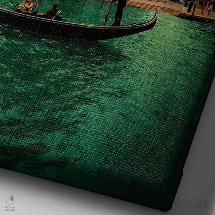 تابلو دکوراتیو ونیز I اثر انزو رومانو - نمای نزدیک بافت بوم