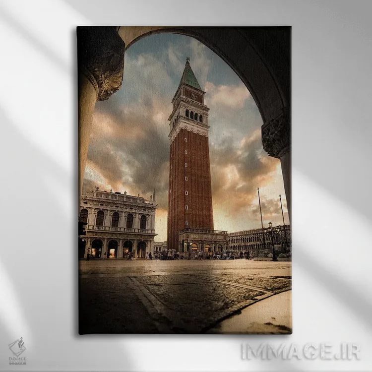 تابلو دکوراتیو قاب های سان مارکو اثر انزو رومانو - نمای روبهرو روی دیوار