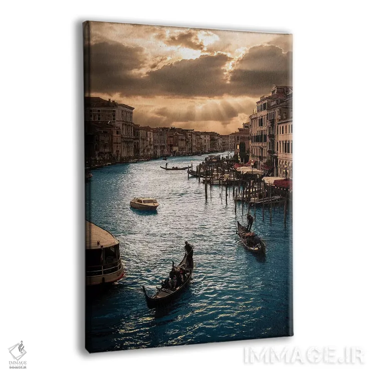 تابلو دکوراتیو غروب رئالتو اثر انزو رومانو - نمای پرسپکتیو محصول