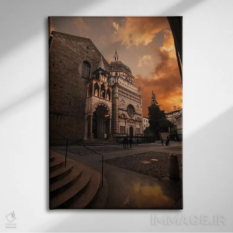 تابلو دکوراتیو برگامو اثر انزو رومانو - نمای روبهرو روی دیوار