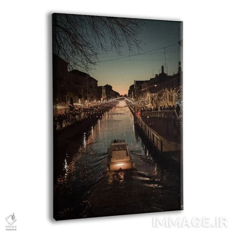 تابلو دکوراتیو ناویلی میلان اثر انزو رومانو - نمای پرسپکتیو محصول