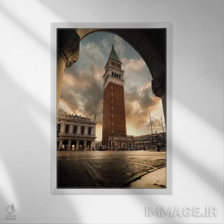 تابلو دکوراتیو قاب های سان مارکو اثر انزو رومانو - نمای قابدار سفید