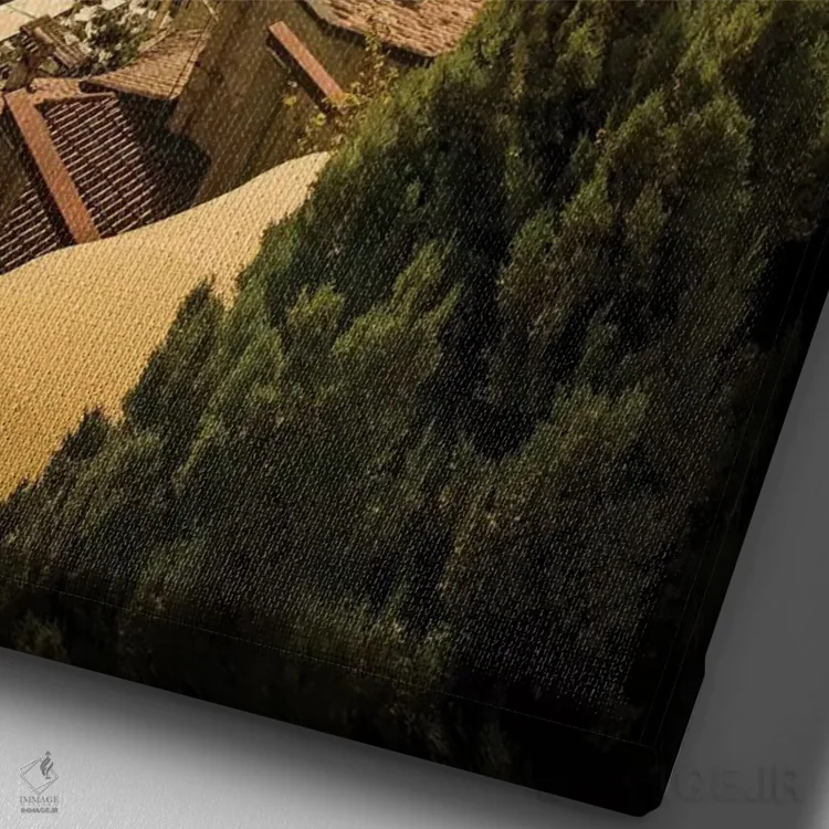 تابلو دکوراتیو لیمونه سول گاردا اثر انزو رومانو - نمای نزدیک بافت بوم