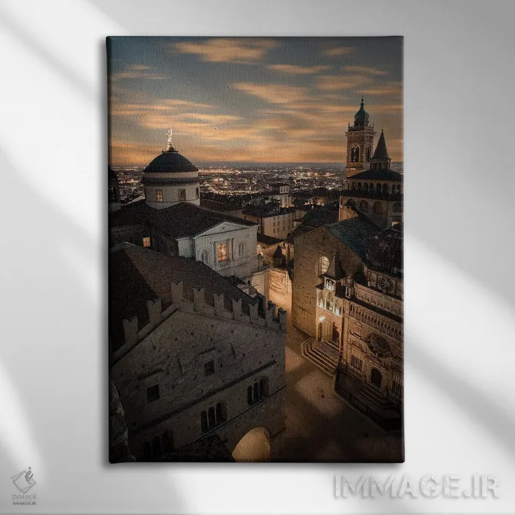 تابلو دکوراتیو بـرگامو التا V اثر انزو رومانو - نمای روبهرو روی دیوار