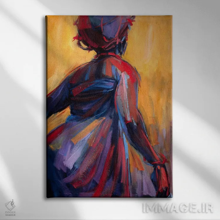 تابلو دکوراتیو مجموعه رقص III اثر ادوسا اوگیگو - نمای روبهرو روی دیوار